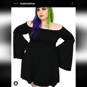 Foxblood Mary Bell Sleeve Dress 2X.